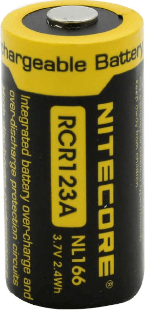 Nitecore RC123A Rechargeable Li-Ion CR123 Battery #RC123A/RCR123a for sale online
